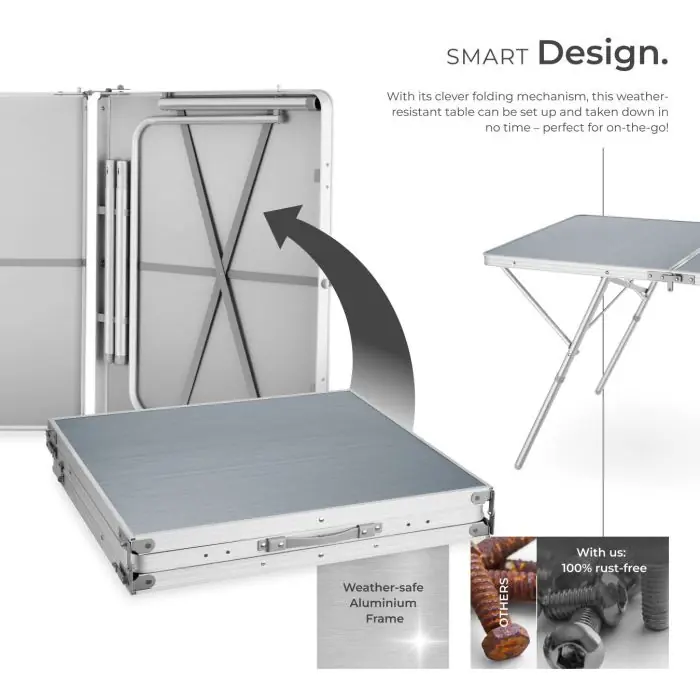 Aluminum Camping Table Jumbo Buy online | tectake