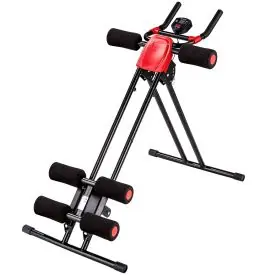 Ab Machine - 5-position adjustable, foldable, with a training computer