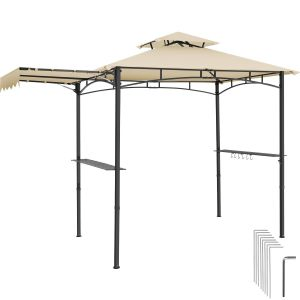 Maracaibo BBQ Pavilion with awning, weatherproof, windbreak