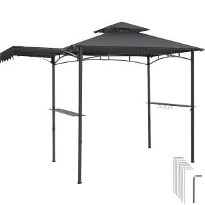 Maracaibo BBQ Pavilion with awning, weatherproof, windbreak