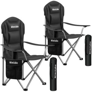 Camping Chair MTX - padded, foldable, with cup holder and side pocket