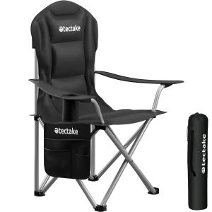 Camping Chair MTX - padded, foldable, with cup holder and side pocket