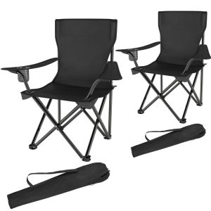 Camping Chairs Gil - foldable, lightweight with cup holder, with carrying bag