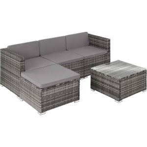 Garden Furniture Set Lignano - modular sofa set for 3 to 4 people, coffee table