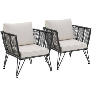Garden Chair Sundo - thick seat cushions, removable cushion covers