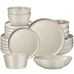 Dinnerware Set Una - dinner set, incl. plates, bowls and mugs, for 6 people