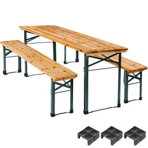 Picnic Table and Benches Sissi - 3-piece, foldable