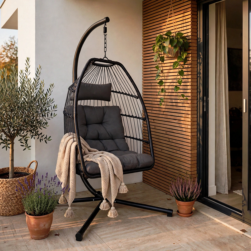 hanging chair with frame Ariane 