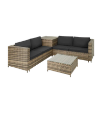 Cut-out image of a rattan lounge set